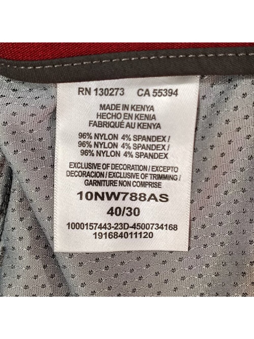 Wrangler All Terrain Hiking Cargo Pants Mens Sz 40x30 Flex Stretch Asphalt Gray - Picture 15 of 16